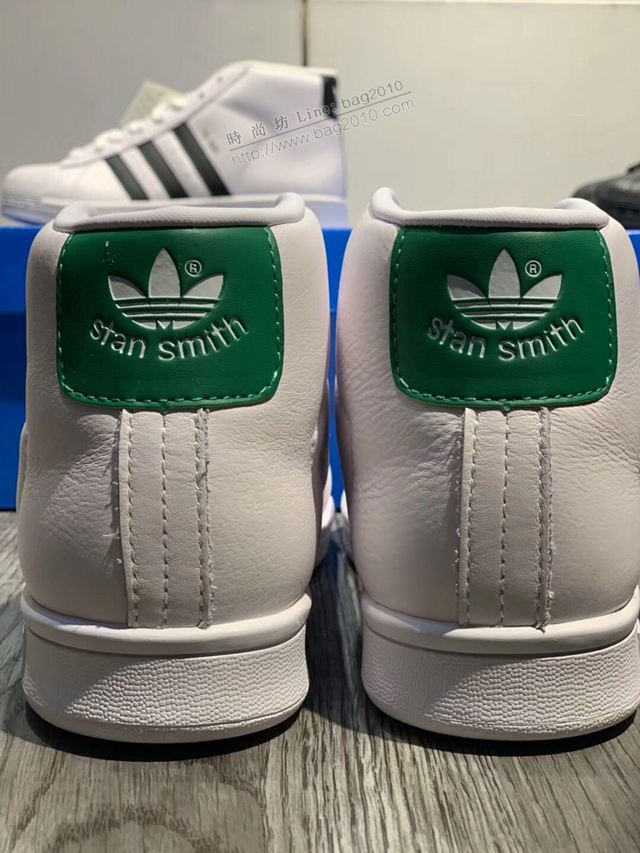 Adidas鞋 阿迪達斯新配色 德國進口納帕頭層皮 史密斯高邦白色鞋 男女同款  hdx13323